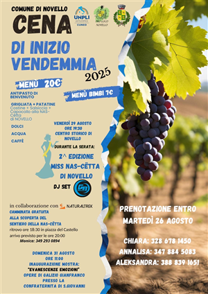 Cena di inizio vendemmia